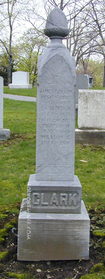 Clark Tombstone, Forestdale Cemetery
