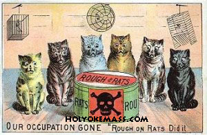 "Rough On Rats" Victorian Label