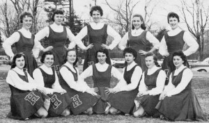 Holyoke High Cheerleaders 1957
