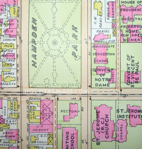 Snapshot from Atlas of the City of Holyoke, Richards Map, 1912