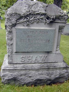 Elliott D. Shaw, 1851-1933; Annie M. Bingham, His Wife