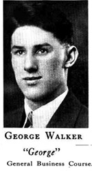 George Walker, High School Yearbook Image, 1933