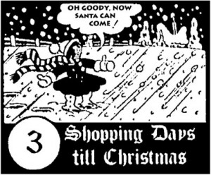 3 Shopping Days Left Till Christmas