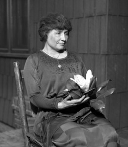 Helen Keller with Magnolia, circa 1920