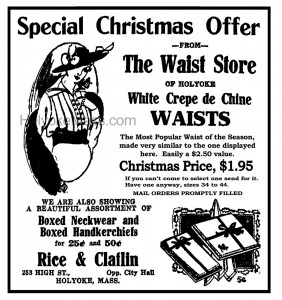 Rice & Claflin, the Waist Store, Holyoke, MA