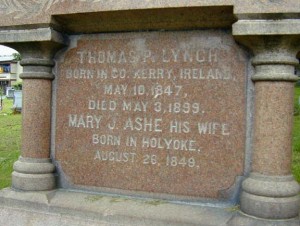 Lynch Tombstone, Closer View