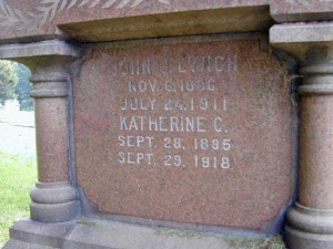 Lynch Tombstone, Inscription Side Two