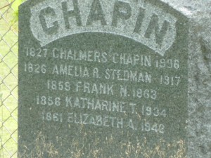 Chapin Stone, Chicopee Street Burying Ground 