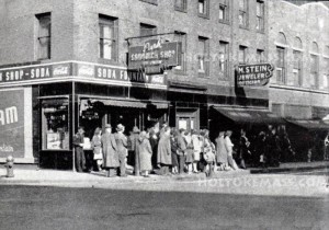 Park Sandwich Shop and M. Stein Jewelers, 1940's