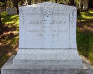 Tombstone, St. Jerome, Chief John T. Lynch, side 1