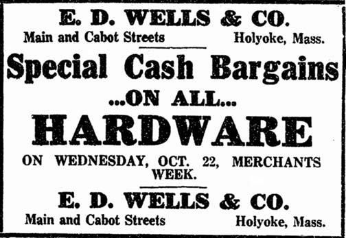 E. E. Wells & Co., Hardware