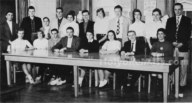 Holyoke High School Yearbook Staff, 1957