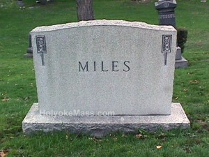 Miles Tombstone, Side 1