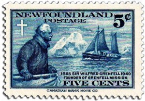 1941 Newfoundland Postage Stamp honoring Wilfred T. Grenfell