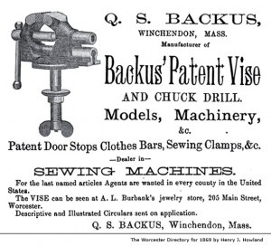 Ad for Backus Tools