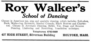 Roy Walker's School of Dancing, 1927