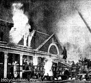 Valley Arena At Height of Blaze
