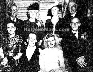 Standing, from left: Mr. & Mrs. Alexander H. Dollar, Rev. and Mrs. E. B. Robinson; Seated, from Left; Mrs, James R. Smith, Sr.; Mr. James R. Smith, Jr., Mrs. James R. Smith, Jr., Mr. James R. Smith.