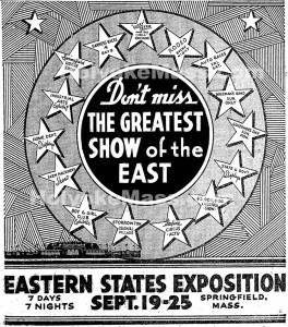 Eastern States Exposition Ad, 1937