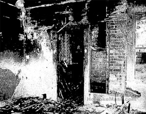 Fire Ruins in Germania Block August 1956